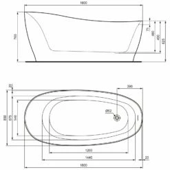 Ideal Standard Around Freistehende Körperform-Badewanne 180 X 85 Cm, Inkl. Ab- Und Überlauflaufgarnitur -KEUCO Verkauf ideal standard badewannen around freistehende koerperform 6909555