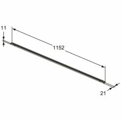 Ideal Standard Conca LED-Schubladenleuchte 116 Cm