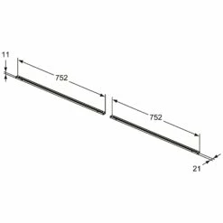 Ideal Standard Conca LED-Schubladenleuchten-Set 151 Cm
