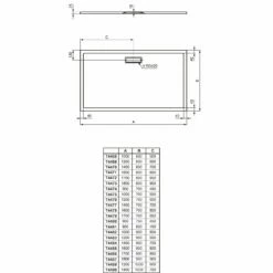 Ideal Standard Ultra Flat New Rechteck-Brausewanne 120 X 100 Cm -KEUCO Verkauf ideal standard duschwannen ultra flat new 4260817