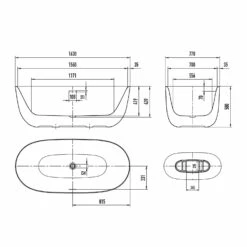 Kaldewei MEISTERSTÜCK OYO DUO 1050 Badewanne Mit Überlauf, Ablaufdeckel Emailliert -KEUCO Verkauf kaldewei badewannen meisterstuecke oyo duo 1050 10798874