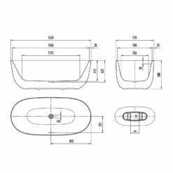 Kaldewei MEISTERSTÜCK OYO DUO 1050 Badewanne Mit Perleffekt, Ohne Überlauf, Ablaufdeckel Emailliert -KEUCO Verkauf kaldewei badewannen meisterstuecke oyo duo 1050 10798931