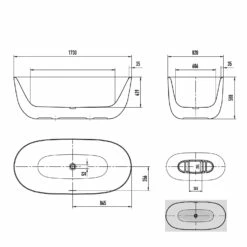 Kaldewei MEISTERSTÜCK OYO DUO 1051 Badewanne Mit Vollantislip, Ohne Überlauf, Ablaufdeckel Emailliert -KEUCO Verkauf kaldewei badewannen meisterstuecke oyo duo 1051 10799054