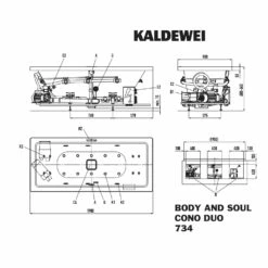 Kaldewei Conoduo 734 Mit BODY&SOUL Whirlsystem, Ab -und Überlauf Mit Wassereinlauf, Perl-Effekt -KEUCO Verkauf kaldewei whirlpools conoduo 734 mit body 9259352