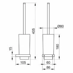 Keuco Edition 11 Black Selection Toilettenbürstengarnitur -KEUCO Verkauf keuco alle editionen 11 bad accessoires 11082256
