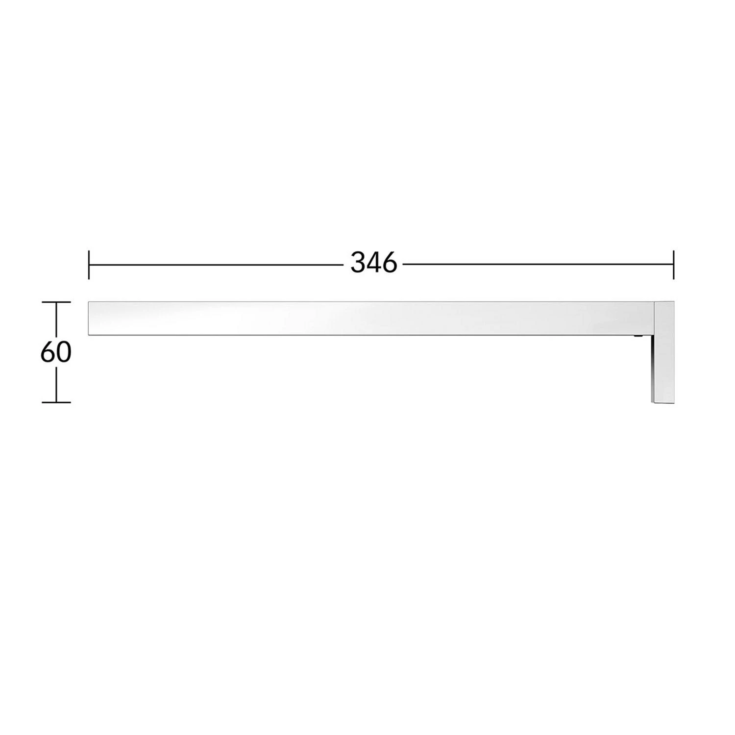 Keuco Edition 90 Square Handtuchhalter Einarmig, Feststehend 34,6 Cm 3 Keuco Edition 90 Square Handtuchhalter Einarmig, Feststehend 34,6 Cm – Bild 3