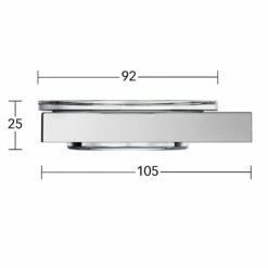 Keuco Edition 90 Square Seifenablage Mit Echtkristall-Glas -KEUCO Verkauf keuco alle editionen 90 square accessoires 4901351