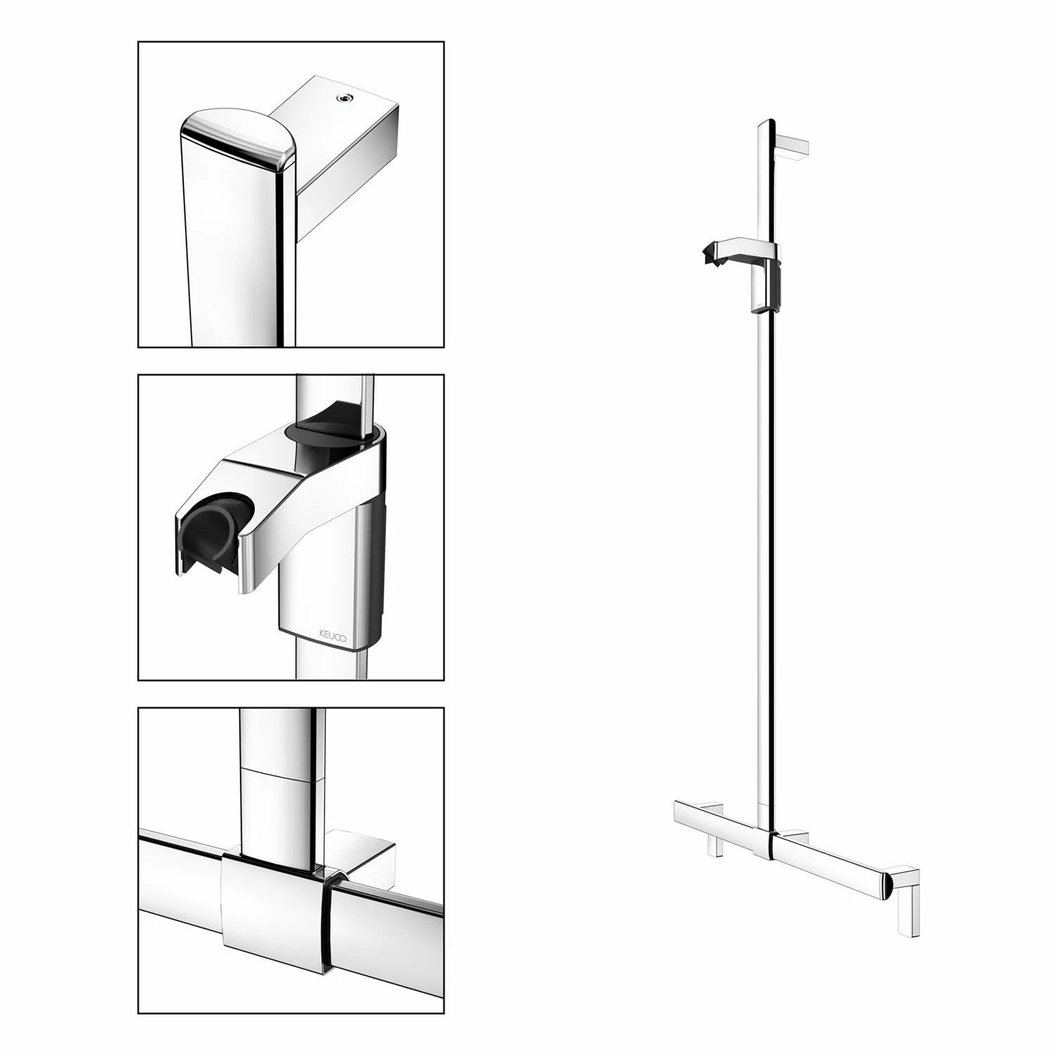 Keuco AXESS Duschhandlauf 70 Cm Mit Brausestange 5 Keuco AXESS Duschhandlauf 70 Cm Mit Brausestange – Bild 5