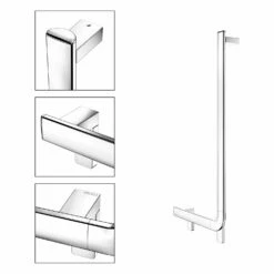 Keuco AXESS Winkelgriff 90° Aus Metall, Rechte Ausführung, 38,1 X 85,1 Cm -KEUCO Verkauf keuco alle serien axess winkelgriff 90 11683263