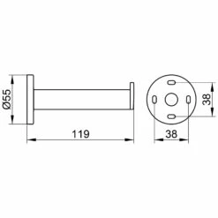 Keuco Plan Black Selection Ersatzrollenhalter -KEUCO Verkauf keuco alle serien plan black selection 4890947