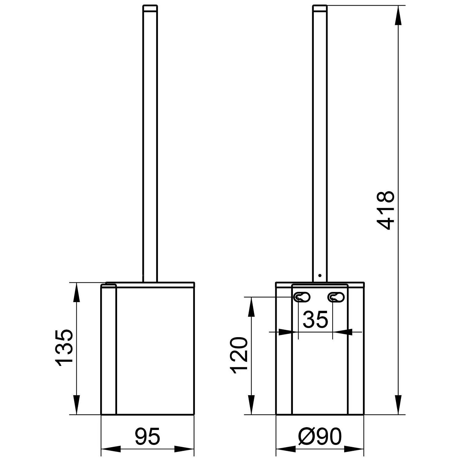 Keuco Plan Black Selection Toilettenbürstengarnitur Wandmodell 4 Keuco Plan Black Selection Toilettenbürstengarnitur Wandmodell – Bild 4