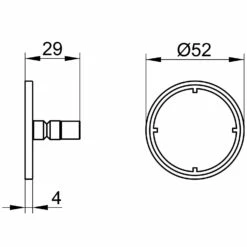 Keuco Reva Klebe-Set Nr. 5 Mit Rosette -KEUCO Verkauf keuco alle serien reva bad accessiores 7222395