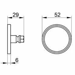 Keuco Reva Black Selection Klebe-Set Nr. 10 Mit Rosette -KEUCO Verkauf keuco alle serien reva bad accessiores 7222404