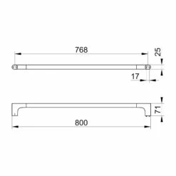 Keuco VIA23 Badetuchhalter 80 Cm 8 Keuco VIA23 Badetuchhalter 80 Cm -KEUCO Verkauf keuco alle serien via23 accessoires badetuchhalter 12444769