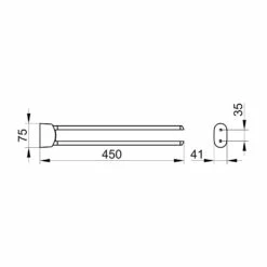 Keuco VIA23 Black Selection Handtuchhalter 2-armig, Schwenkbar 45 Cm 8 Keuco VIA23 Black Selection Handtuchhalter 2-armig, Schwenkbar 45 Cm -KEUCO Verkauf keuco alle serien via23 accessoires black 12444775