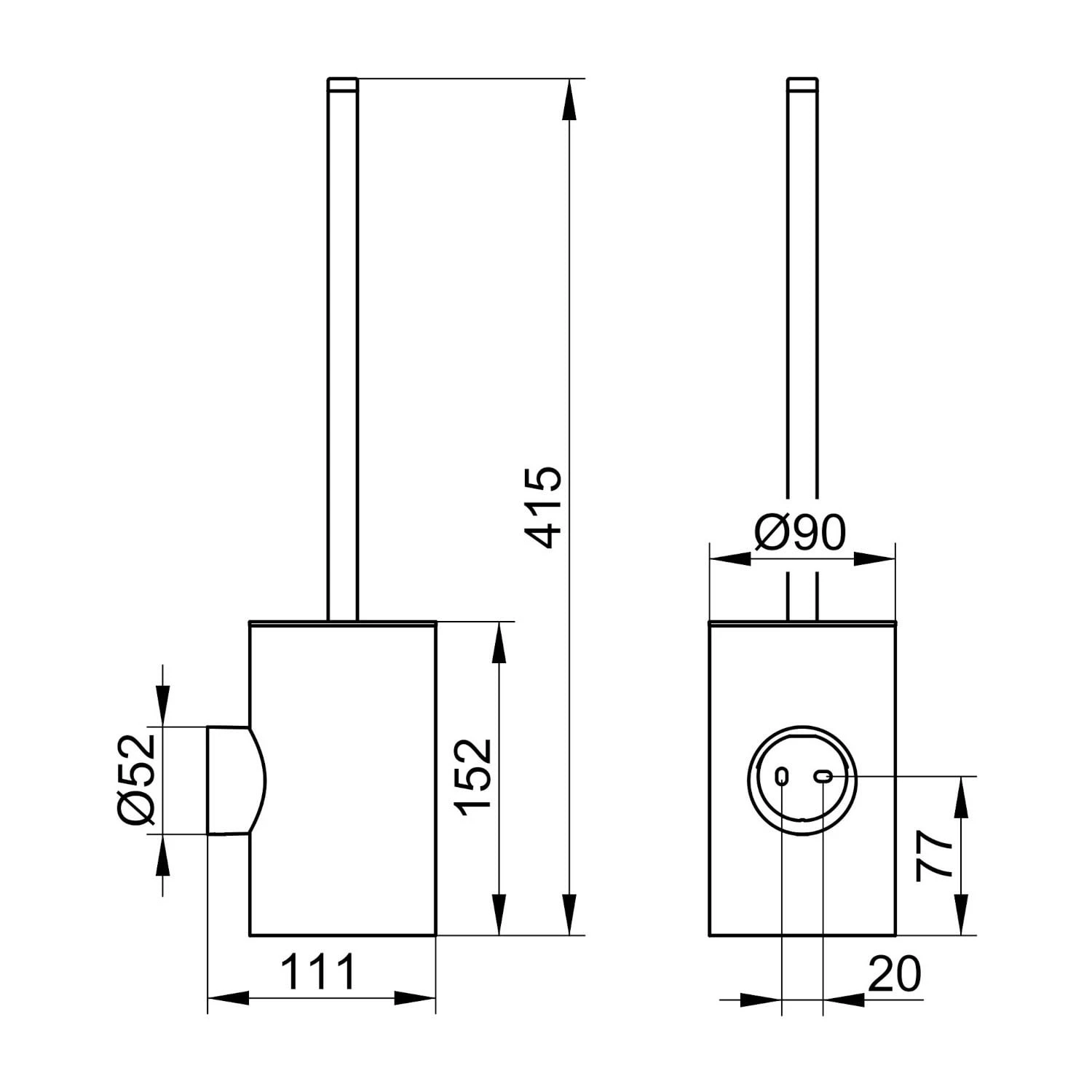 Keuco VIA23 Toilettenbürstengarnitur 4 Keuco VIA23 Toilettenbürstengarnitur – Bild 4