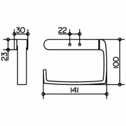 Keuco Elegance Neu Toilettenpapierhalter Offen