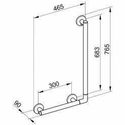 Keuco Plan Care Winkelgriff 90°