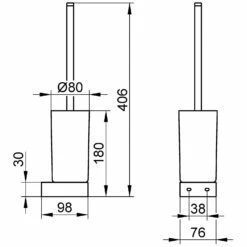 Keuco Edition 300 Toilettenbürstengarnitur