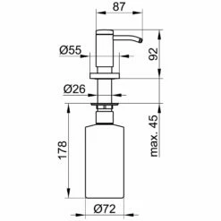 Keuco Einbau-Lotionspender