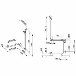 Keuco Plan Care Duschhandlauf Mit Brausestange 40 X 60 Cm