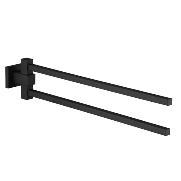 Kronenbach Quara 2.0 Black Handtuchhalter Zweiarmig 41,2 Cm 1 Kronenbach Quara 2.0 Black Handtuchhalter Zweiarmig 41,2 Cm