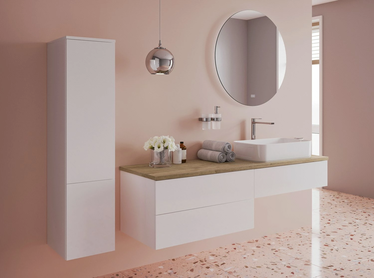 Kronenbach Cube Waschtischkonsole 161 Cm Mit 3 Auszügen Und TIP-ON 6 Kronenbach Cube Waschtischkonsole 161 Cm Mit 3 Auszügen Und TIP-ON – Bild 6