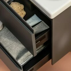 LAUFEN LANI Waschtischplatte Mit Ausschnitt Mitig Mit Unterschrank 120 Cm Mit 2 Schubladen