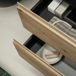 LAUFEN LANI Waschtischplatte Mit Ausschnitt Links Mit Unterschrank 120 Cm Mit 2 Schubladen