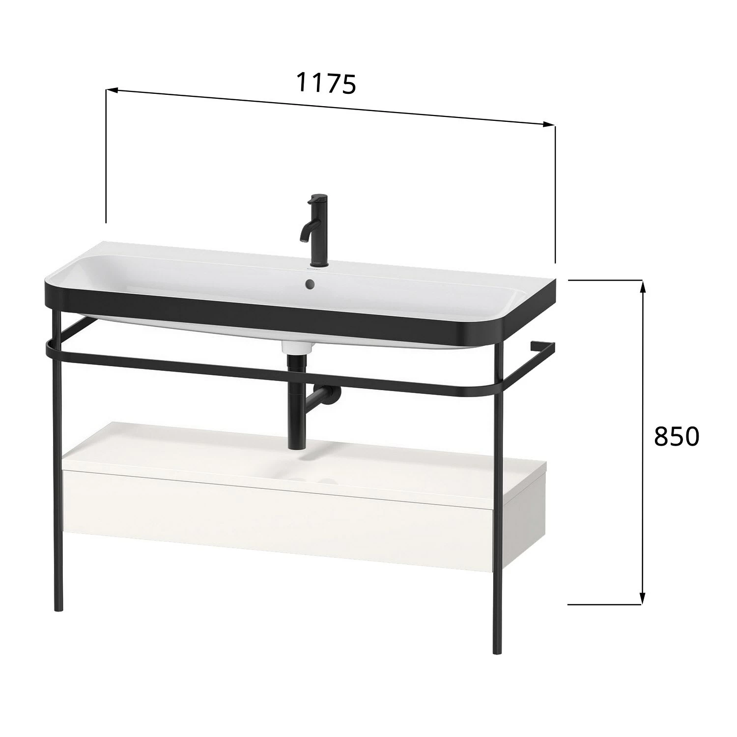 Duravit Happy D.2 Plus C-bonded Waschtisch Mit 2 Hahnlöchern, 117,5 X 49 Cm, Mit 1 Schubkasten, Mit Zusatzmodul "A" 1 Duravit Happy D.2 Plus C-bonded Waschtisch Mit 2 Hahnlöchern, 117,5 X 49 Cm, Mit 1 Schubkasten, Mit Zusatzmodul "A"