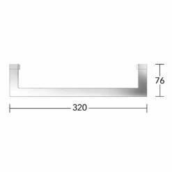 Keuco Edition 90 Square Haltegriff Länge: 32 Cm -KEUCO Verkauf marken keuco alle editionen edition 90 square accessoires keuco edition 90 square haltegriff lange 32 cm 4901327