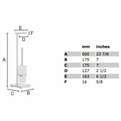 Architekt 100 WC-Standmodell Mit Papierrollenhalter