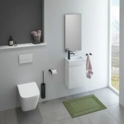 Living Black Toilettenbürstengarnitur Rund