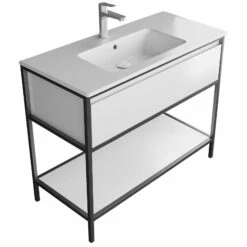 Loft 2.0 Waschtisch Mit Unterschrank 100 Cm, Mit Metallgestell