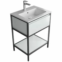 Loft 2.0 Waschtisch Mit Unterschrank 60 Cm, Mit Metallgestell