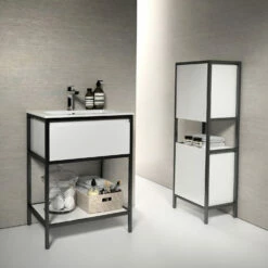 Loft 2.0 Waschtisch Mit Unterschrank 60 Cm, Mit Metallgestell -KEUCO Verkauf megabad profi collection badmoebel loft 2 6492662