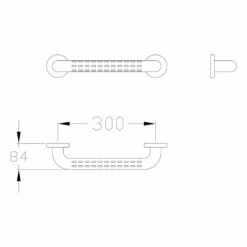 Silver Age System Haltegriff 30 Cm, Mit Struktur