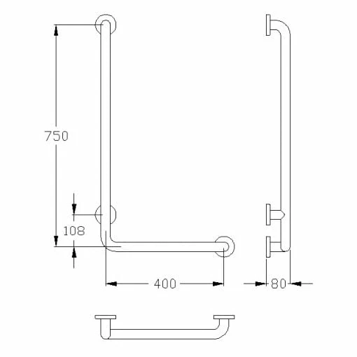 Silver Age System Winkelgriff 40 X 75 Cm, Links 1 Silver Age System Winkelgriff 40 X 75 Cm, Links