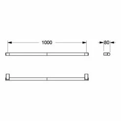 Silver Age System Haltegriff 100 Cm, Mit 2 Befestigungspunkten