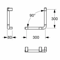 Silver Age System Winkelgriff 30 X 30 Cm, Rechts
