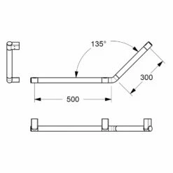 Silver Age System Winkelgriff 50 X 30 Cm, Rechts