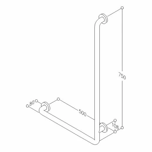 Silver Age System Winkelgriff 50 X 75 Cm, Rechts 2 Silver Age System Winkelgriff 50 X 75 Cm, Rechts – Bild 2