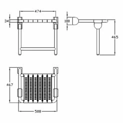 Silver Age System Adipositas Klappsitz 50,8 X 46,7 Cm