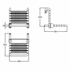 Silver Age System Einhängesitz 51 X 56,9 X 50,1 Cm