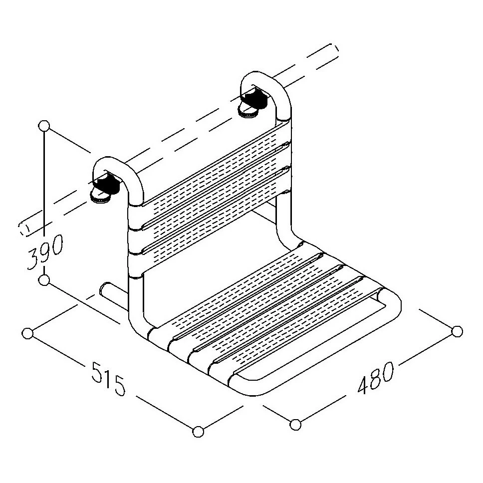 Silver Age System Einhängesitz 48 X 51,5 X 39 Cm, Mit Arretiervorrichtung 1 Silver Age System Einhängesitz 48 X 51,5 X 39 Cm, Mit Arretiervorrichtung