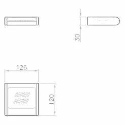Silver Age System Seifenablage, Ohne Ablaufloch