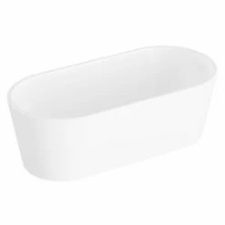 Pianura Valentina Badewanne Oval Freistehend 170 X 80 Cm Mit Schürze Und Verdecktem Überlauf
