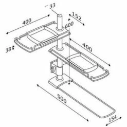 Pressalit PLUS Ablagemodul Zur Montage An Waschtischlifter, Träger 60