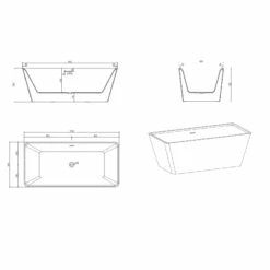 Progettobagno Stella Freistehende Badewanne 170 X 80 Cm -KEUCO Verkauf progettobagno badewannen stella freistehende 170 x 3823100