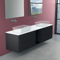 Progettobagno Elba Modular Doppel-Waschtischkonsole 190 Cm